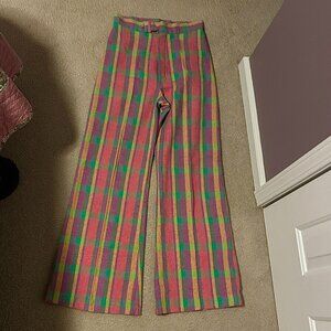 Vintage Pants: Colorful, Checkered, "Easter Egg" Pants